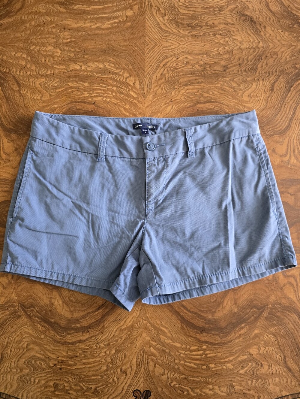 Gap Hadley Womens Blue Cotton Chino Shorts Size 6
